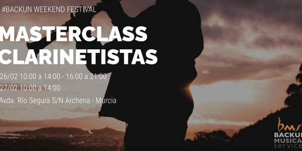 Masterclass Clarinetistas en Backun Weekend Festival
